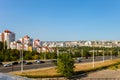 View of the city center from Vatutin prospect. Belgorod, Russia.