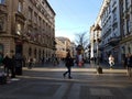 Belgrade city street, Serbia Royalty Free Stock Photo