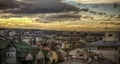 Belgrade panorama at sunset Royalty Free Stock Photo