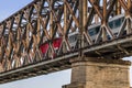 Belgrade's Old Railway Truss Bridge On Sava River - Serbia Royalty Free Stock Photo