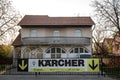 Karcher logo in front of their main retailer for Belgrade.