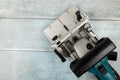 BELGRADE, SERBIA - 25. April 2023.: MAKITA DPJ180Z Brushless motor tool for working with wood