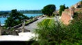 BELGRADE, SERBIA - AUGUST 15, 2016: Architecture details of Kalemegdan fortress in Belgrade Royalty Free Stock Photo