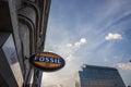 BELGRADE, SERBIA - AUGUST 20, 2018: Logo of Fossil group in front of its main retailer for Belgrade. Fossil is an American fashion