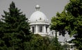 BELGRADE, SERBIA - AUGUST 15, 2016: Serbian National Assembly building - Parliament in Belgrade Royalty Free Stock Photo