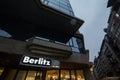 Berlitz logo in front of their local office for Belgrade.