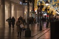 Selective blur on people wearing a face mask in the streets of Kneza Mihailova on coronavirus covid 19 crisis