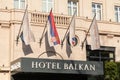 Hotel Balkan is a four star hotel on prizrenska street, Terazije, Belgrade, Serbia Royalty Free Stock Photo