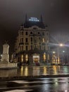 Belgrade Serbia Hotel Moskva on Terazije square by night