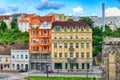 BELGRADE, SERBIA - July, 2018: Belgrade cityscape from the Sava river in Serbia Royalty Free Stock Photo