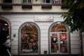 BELGRADE, SERBIA - JULY 30, 2023: Logo of Carpisa on their main store in Belgrade. Carpisa is an Italian manufacturer and retailer