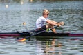 German athlete on a World Rowing Cup Competition rowing