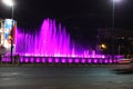 Belgrade, Serbia: june 23. 2017 - The New Musical Fountain in Belgrade near Hotel Slavija in Belgrade. Royalty Free Stock Photo