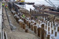 Bank revetment construction site 2