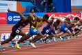 Athletics - Man 60m Royalty Free Stock Photo