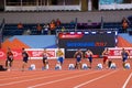 Athletics - Man 60m Heptathlon Royalty Free Stock Photo