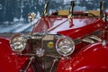 Old timer red Mercedes at Belgrade Car and Motor Show in Belgrade, Serbia Royalty Free Stock Photo