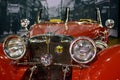 Old timer red Mercedes at Belgrade Car and Motor Show in Belgrade, Serbia Royalty Free Stock Photo