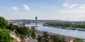 Construction of Belgrade Waterfront modern residence complex on Sava river in Belgrade, capital of