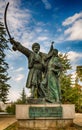 Belgrade, Serbia 07/09/2017: Monument of Milos Obrenovic in Belgrade Royalty Free Stock Photo