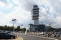 Belgrade, Serbia 09.17.23 Nikola Tesla International Airport in Surcin. New airport buildings. Increase in passenger