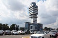 Belgrade, Serbia 09.17.23 Nikola Tesla International Airport in Surcin. New airport buildings. Increase in passenger Royalty Free Stock Photo