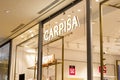 Belgrade, Serbia - November 14, 2020: Carpisa logo and store front at Ada Mall shopping center in Belgrade