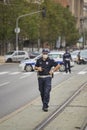 Police on the streets of Belgrade