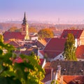 Belgrade, Zemun, Serbia city skyline panorama