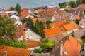 Belgrade, Serbia panoramic houses view, Zemun