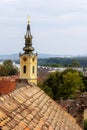 Belgrade, Serbia panoramic view with church, Zemun