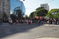 Belgrade, Serbia, 9.9.2023 Pride protest march entry point from Slavia Square towards King Milan Street. Start of The