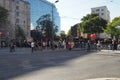 Belgrade, Serbia, 9.9.2023 Pride protest march entry point from Slavia Square towards King Milan Street. Start of The