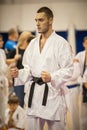 International Adult Karate Kyokushin Competition Fight on Belgrade Trophy Tournament