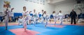 Kids and Children Martial Arts Sport Demonstration. Kyokushin Belgrade Trophy Royalty Free Stock Photo