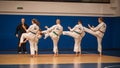 Kids and Children Martial Arts Sport Demonstration. Kyokushin Belgrade Trophy Royalty Free Stock Photo