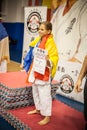 Kids and children winners receive cups and medals on podium Royalty Free Stock Photo