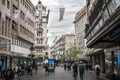 Belgrade, Serbia - September 10, 2019: Knez Mihailova street in Belgrade Royalty Free Stock Photo