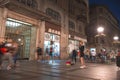 Belgrade, Serbia - September 15, 2019: Knez Mihailova street at night Royalty Free Stock Photo