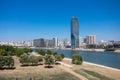 Belgrade Watefront City Center from Gazela Bridge Royalty Free Stock Photo