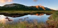 Belianske Tatras with Trojrohe lake in Slovakia