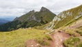 The Belianske Tatras among the visible peaks are Hawran Havran the highest peak in the region and Placzliwa Skala. Royalty Free Stock Photo