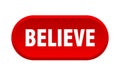 believe button Royalty Free Stock Photo