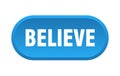 believe button Royalty Free Stock Photo