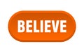 believe button Royalty Free Stock Photo