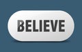 believe button. believe sign. key. push button. Royalty Free Stock Photo