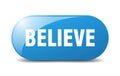 believe button. believe sign. key. push button. Royalty Free Stock Photo