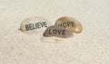 Believe, Hope, Love Royalty Free Stock Photo