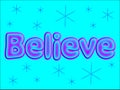 Believe Word Letters