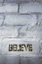 Believe word